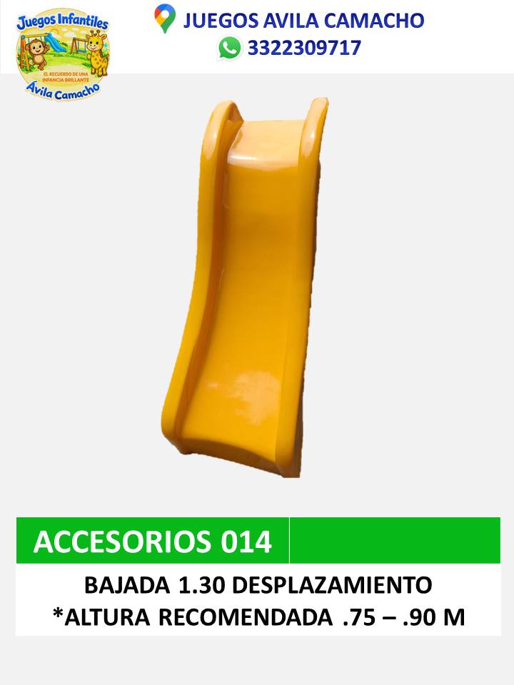 resbaladilla .90 m alto